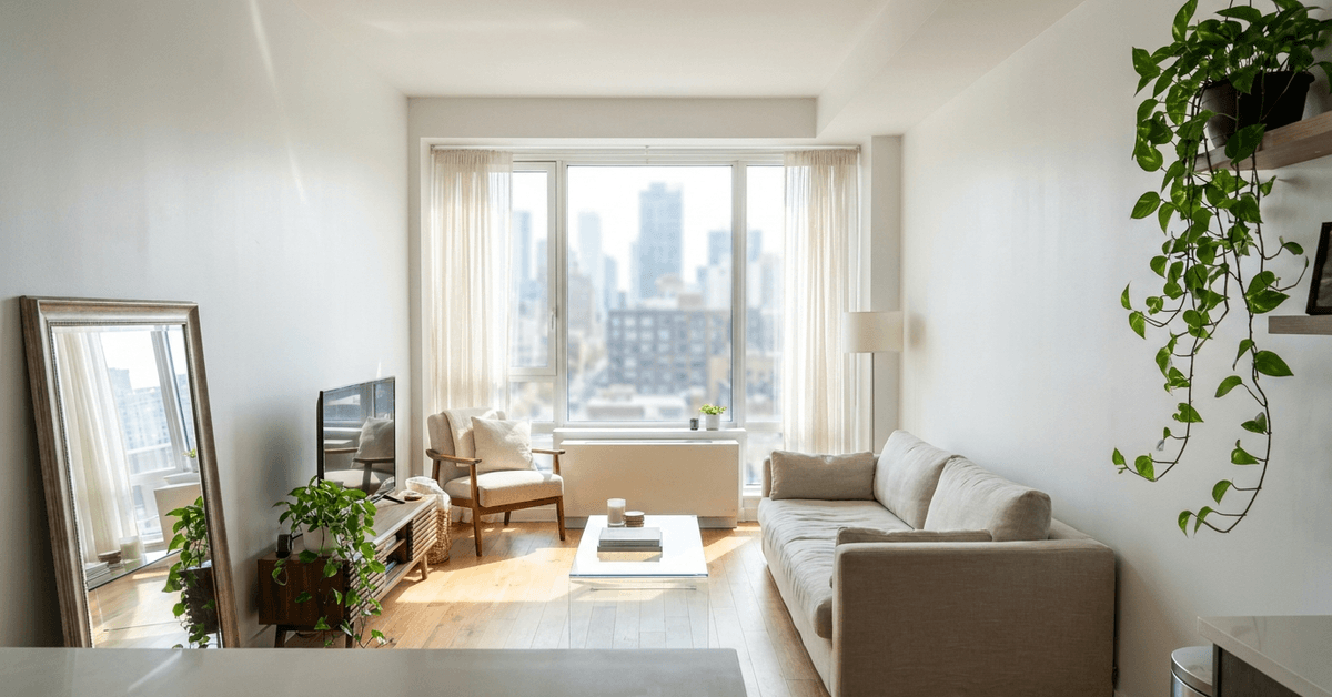 How to Maximize Natural Light in a Dark, Narrow Apartment