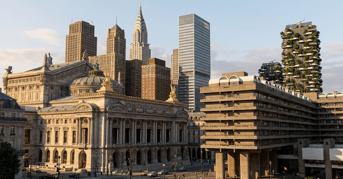 The History Behind Common Architectural Styles in Modern Cities